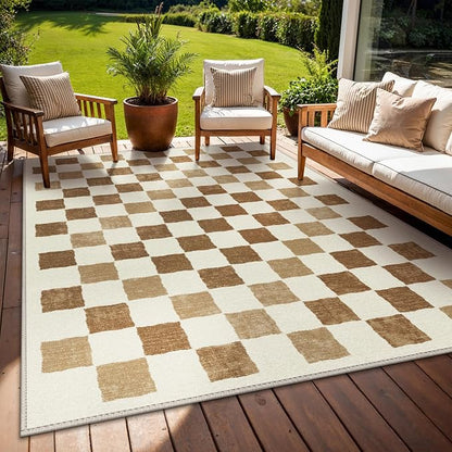 GENIMO Outdoor Rug for Patio Clearance, Lightweight Waterproof RV Camping Mat by GENIMO