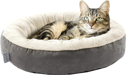 Love's cabin Round Donut Cat and Dog Cushion Bed, 20in Bed by Lovescabin