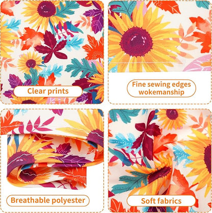 30 Pcs Fall Dog Bandanas Bulk 25 Inch Stitch Edge Dog Bandanas - Image 3