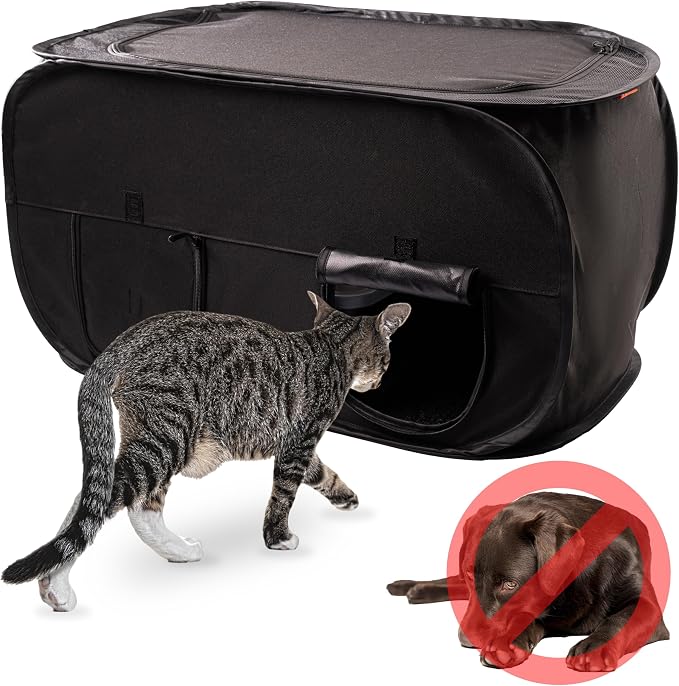 Cat Litter Box Enclosure, Dog Proof, Discreet and Hidden Litter Box, Kitty by PEXTER