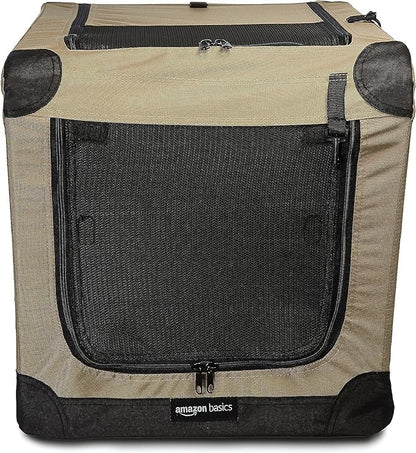 Amazon Basics Portable Folding Soft Dog Crate, Collapsible Travel Kennel - Image 4