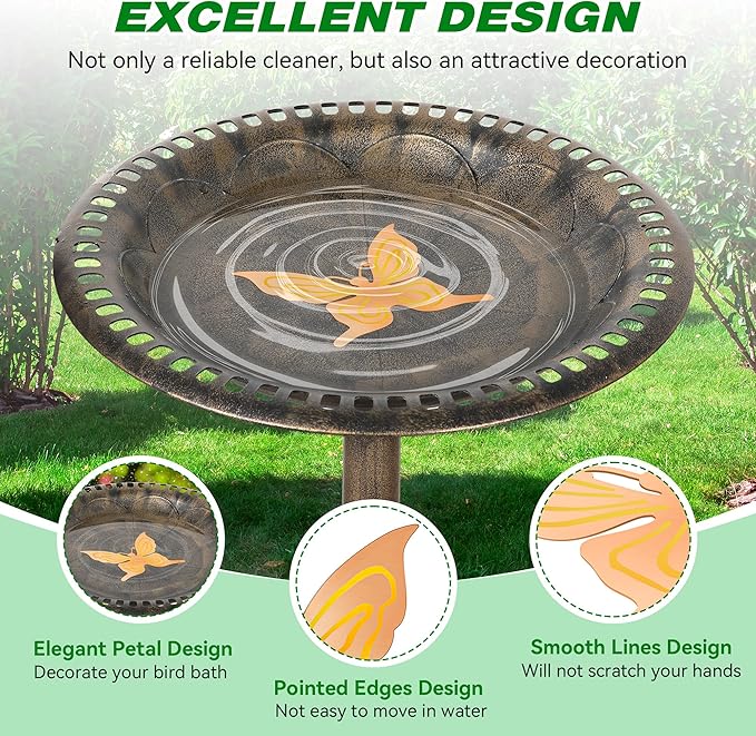Saillong 1 Pack Bird Bath Copper Disk, Reinforced 99.99% Pure Copper Bird Bath - Image 5