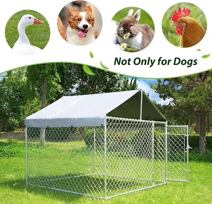 HITTITE Extra Large Outdoor Dog Kennel, Anti-Rust Dog Kennel Outside - Image 7