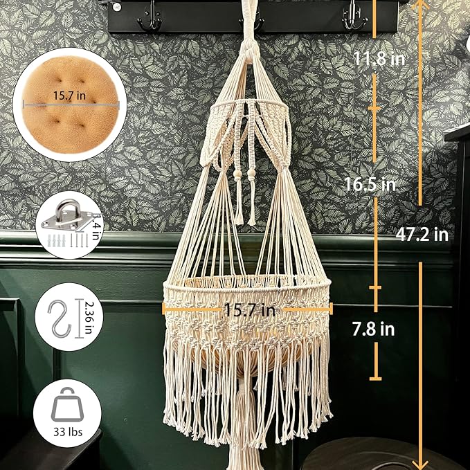 Macrame Cat Hammock - Image 4
