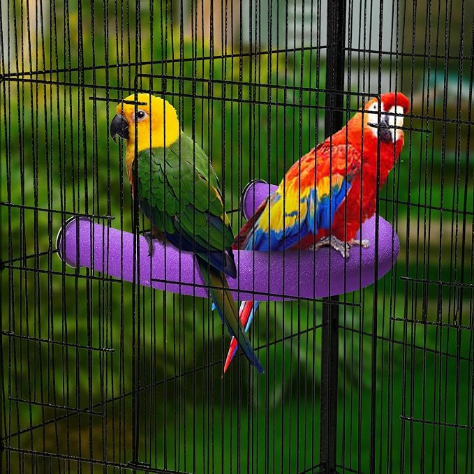 U Shape Parrot Perch Stand Toy Bird Platform Sand Paw Grinding Clean Stick - Image 3