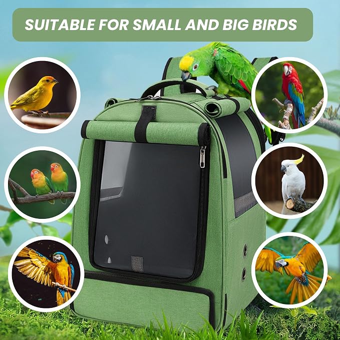 Bird Backpack Travel Cage for Cockatiel, Parakeet - Image 5