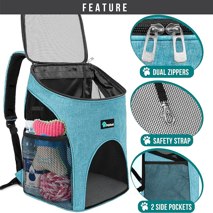PetAmi Small Dogs and Cat Backpack Carrier, Airline Approved Pet Backpack - Image 3