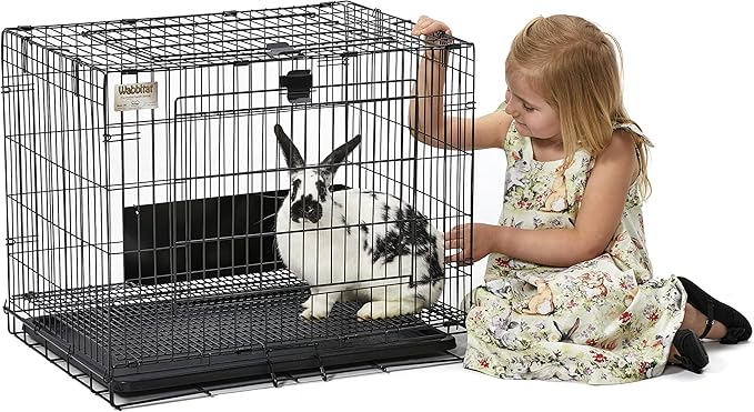 MidWest Homes for Pets Small Wabbitat Rabbit Cage, Grid Mesh Floor, Removable - Image 7