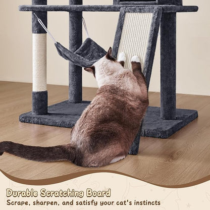 Yaheetech 63.5in Multi-Level Cat Tree Tower Condo - Image 6