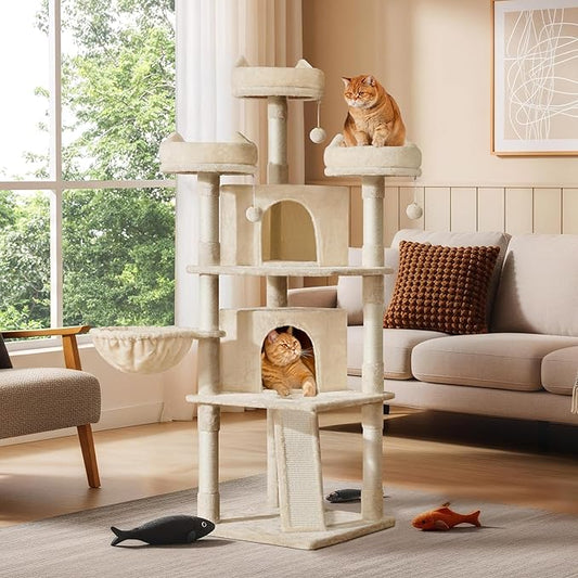 Yaheetech 68.5in Cat Tree Multi-Level Cat Tower - Image 2