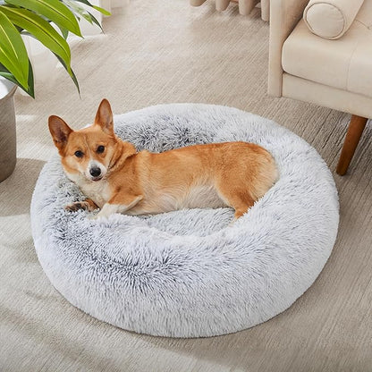 WESTERN HOME WH Calming Dog & Cat Bed, Anti-Anxiety Donut Cuddler Warming Cozy - Image 3
