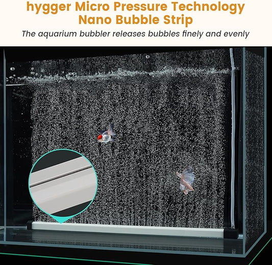 hygger Aquarium Bubble Strip, Nano Air Bubble Curtain Wall Aquarium Air Stone - Image 2