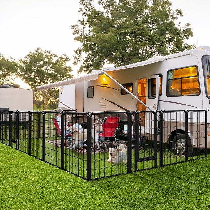 Yaheetech Dog Playpen, 40 inch 8 Panels Dog Pen - Image 2