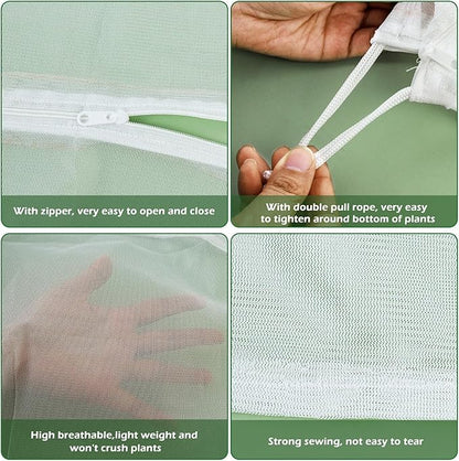 3Pcs Plant Covers from Insects, Bird Netting Barrier - Image 4