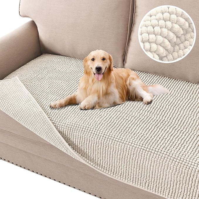 H.VERSAILTEX Plush Chenille Dog Bed Cover Thick Soft Sofa Cover by HVERSAILTEX
