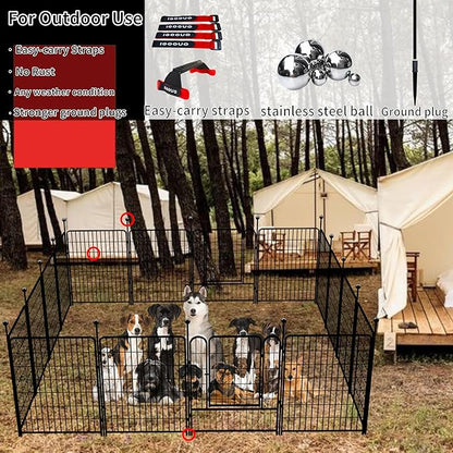 Dog Playpen Outdoor for Medium/Large Dogs 36'' High, 4 Add-on Heavy Duty Dog - Image 3