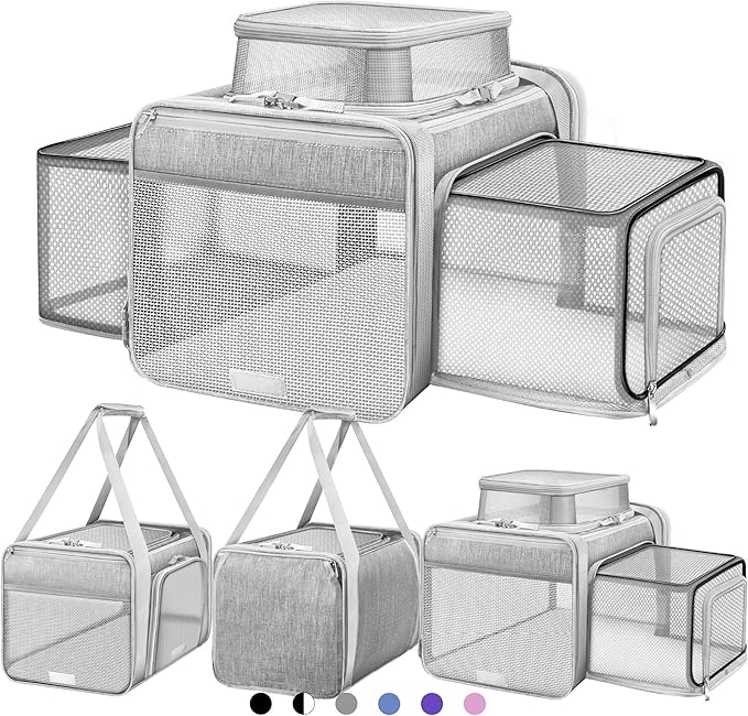 Top and 2 Sides Expandable Cat Carrier 18x11x11, TSA Airline Approved Dog by SHARLOVY