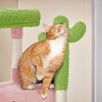 Yaheetech Cactus Cat Tree, 42in Cat Tower - Image 5