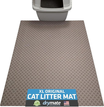 Drymate Cat Litter Box Mat, Litter Trapping Mat, Waterproof, Urine-Proof by Drymate