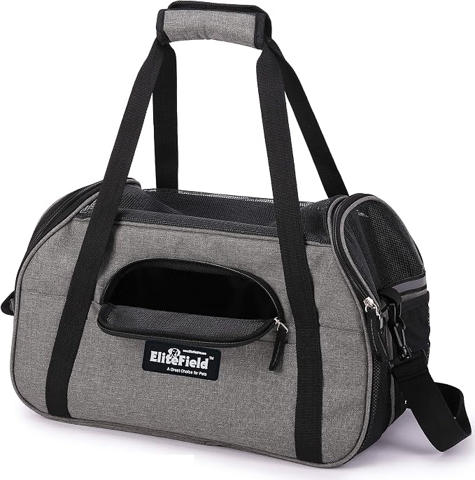 EliteField Soft Pet Carrier Soft Sided Dog Puppy Cat Carrier Travel Bag - Image 6
