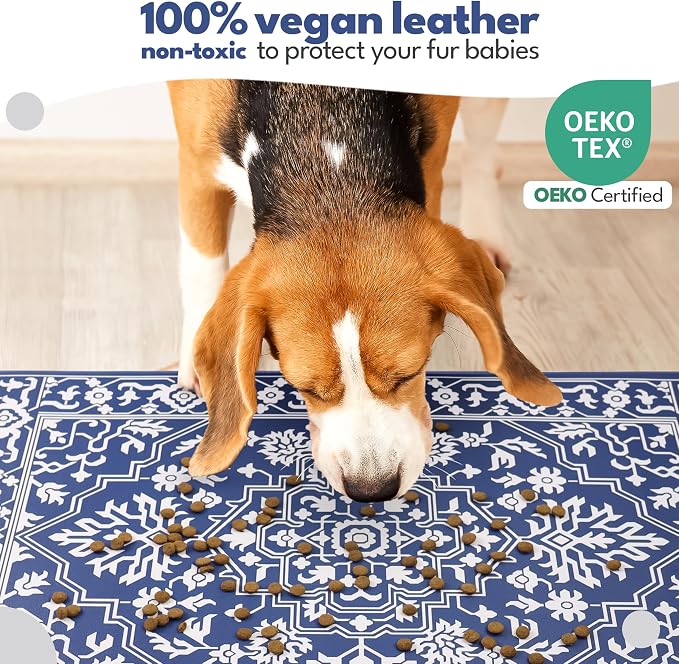 NALALAS Large Dog Mat for Food and Water, Cat Feeding Mat | Large Waterproof - Image 7