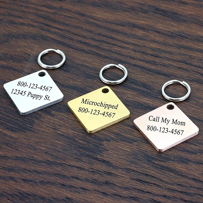 Ultra Joys Cat ID Tag Personalized Pet Tags, Durable Stainless Steel Small Pet - Image 3