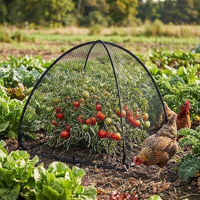 DECOHS 2 Pcs Pop-Up Mesh Plant Cover Tent, Plant Protector Enclosure - Image 5