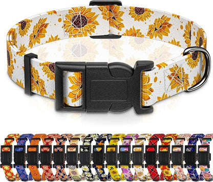 Dog Collar, Floral Boys Girls Puppy Collar by Seyezo
