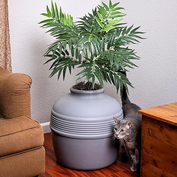 Good Pet Stuff Hidden Litter Box Planter, Decorative Cat Litter Enclosure - Image 14