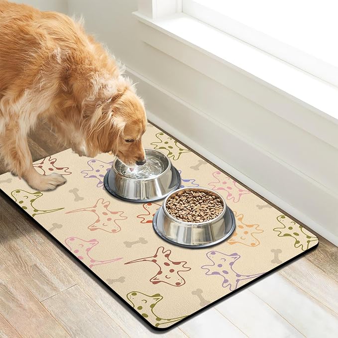 Pet Feeding Mat for Floors Waterproof Dog Mat for Food and Water Absorbent - Image 7