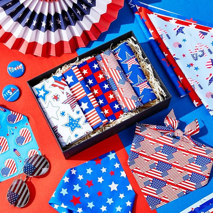 200 Pcs Patriotic Dog Bandanas Bulk Veterans Day Bandanas - Image 5