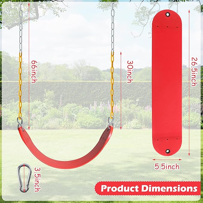 Sunnyglade 2PCS Swings Seats Heavy Duty - Image 5