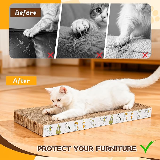 PatiencET 2 Pack Cardboard Cat Scratcher Pad - Image 3