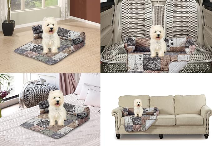 Brilliant Sunshine Quilted Calming Dog Bed Mat, Removable Washable Cover - Image 6