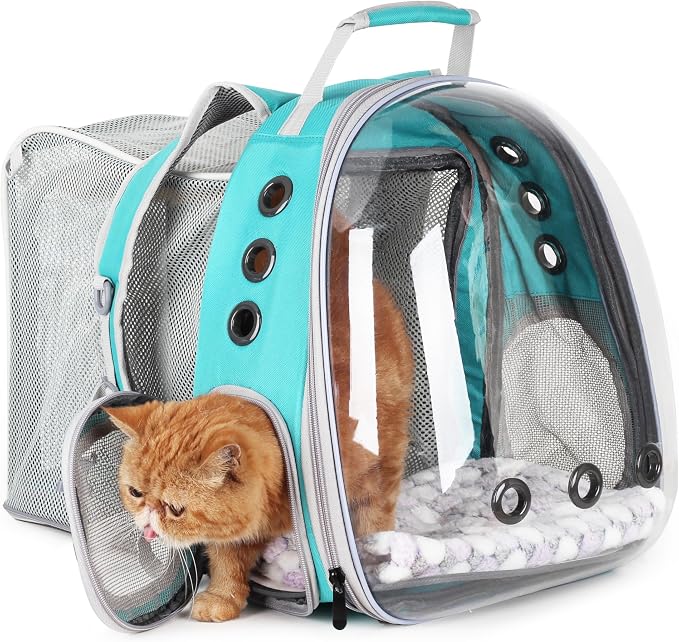 Lollimeow Cat Carrier Backpack, Expandable Bubble Pet Carrier by Lollimeow