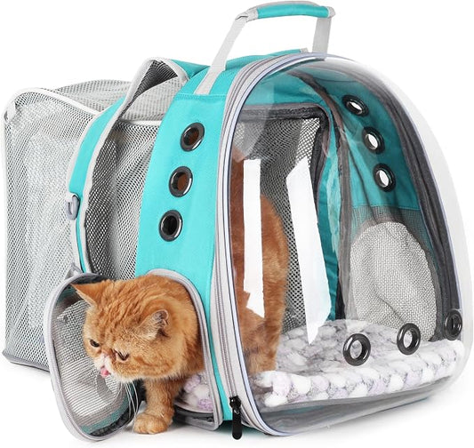 Lollimeow Cat Carrier Backpack, Expandable Bubble Pet Carrier by Lollimeow