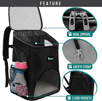 PetAmi Small Dogs and Cat Backpack Carrier, Airline Approved Pet Backpack - Image 3