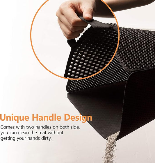 Cat Litter Mat-30"X24" Large Litter BoxTrapping Mat - Image 2