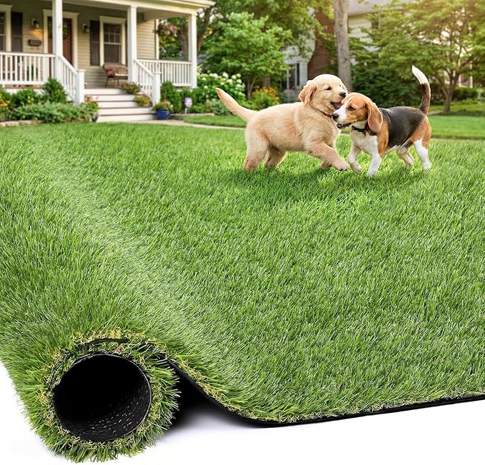 Artificial Grass Rug Indoor Outdoor, 8 x 8Inch Faux Grass Turf Sample, - Image 3