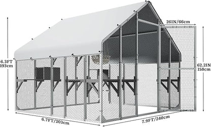 DWVO 94 Inch Catio Outdoor Cat Enclosure, Large Outdoor Cat House - Image 6