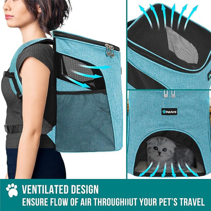 PetAmi Small Dogs and Cat Backpack Carrier, Airline Approved Pet Backpack - Image 4