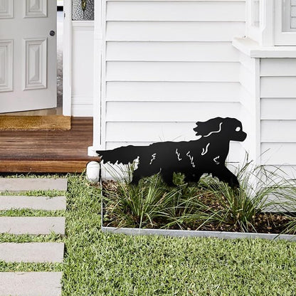 Running Cavalier King Charles Spaniel Garden Statue Gift – Rustproof Metal - Image 6
