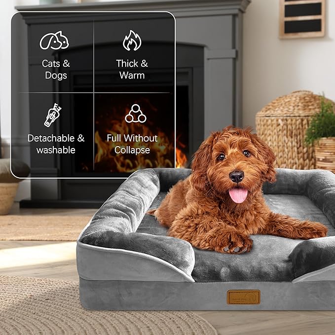 Orthopedic Dog Bed with Sides - Image 2