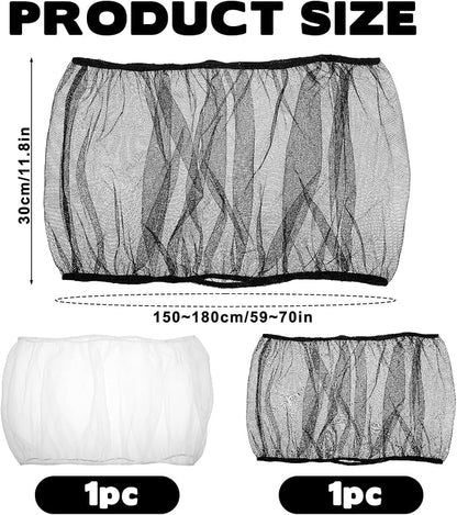 2pcs Large Bird Cage Seed Catcher Guards, Breathable Airy Nylon Mesh Material - Image 2