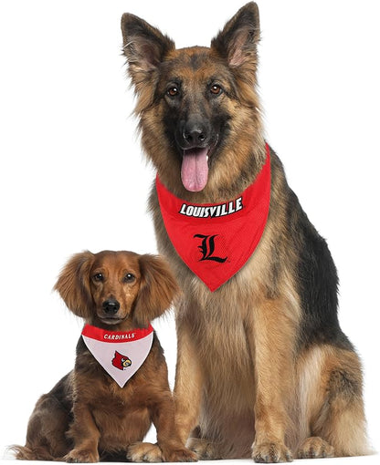 Pets First Collegiate Pet Accessories, Reversible Bandana, Louisville Cardinals - Image 5
