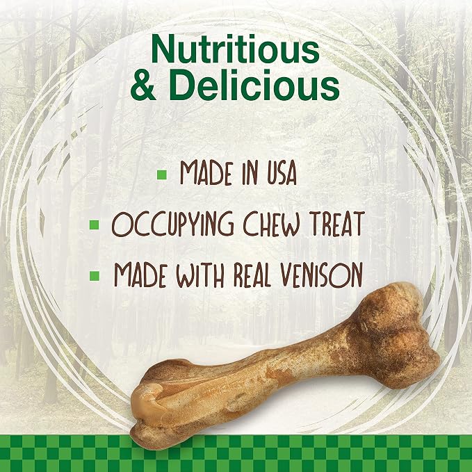 Nylabone Healthy Edibles WILD Natural Longer-Lasting Chew Treats, Venison Flavor - Image 4