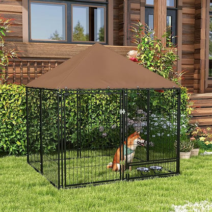 PawHut Outside Dog Kennel, 4.6' x 4.6' x 5' Puppy Play Pen - Image 2