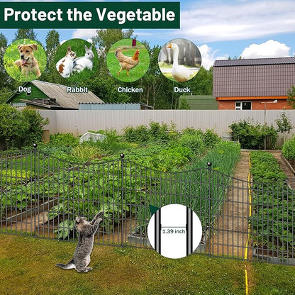 10 Panels Decorative Garden Fence - Image 4