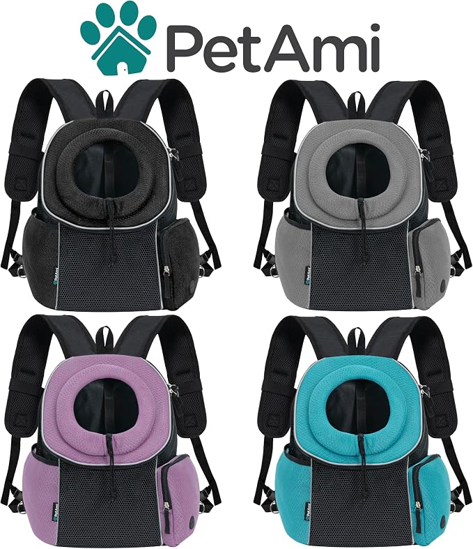 PetAmi Dog Front Carrier Backpack, Ventilated Adjustable Dog Pet Cat Chest - Image 7
