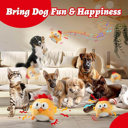 Interactive Dog Toys, Squeaky Moving Ball Toy - Image 3